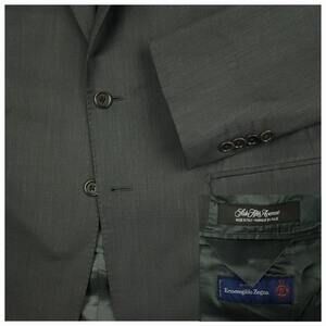 Ermenegildo Zegna Blazer Sport Coat Mens 40S Wool Silk Soft Shoulder Italy Gray